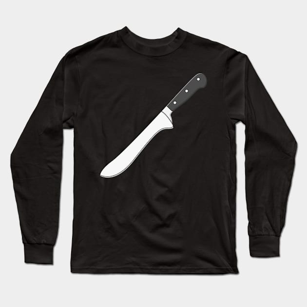 Butcher Knife Long Sleeve T-Shirt by KH Studio